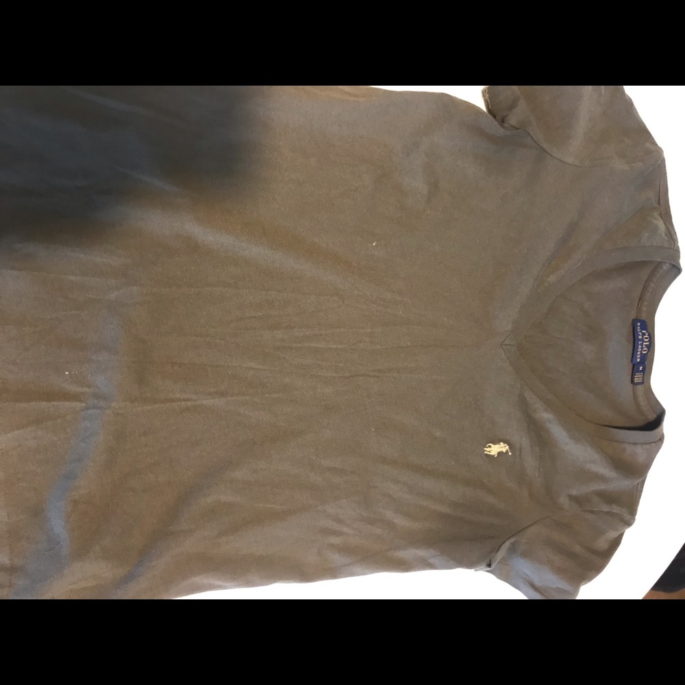 Army green polo short sleeve t shirt